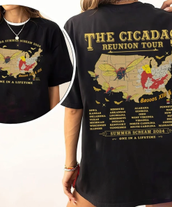 Cicadas Summer Scream Reunion Tour 2024 Shirt,…