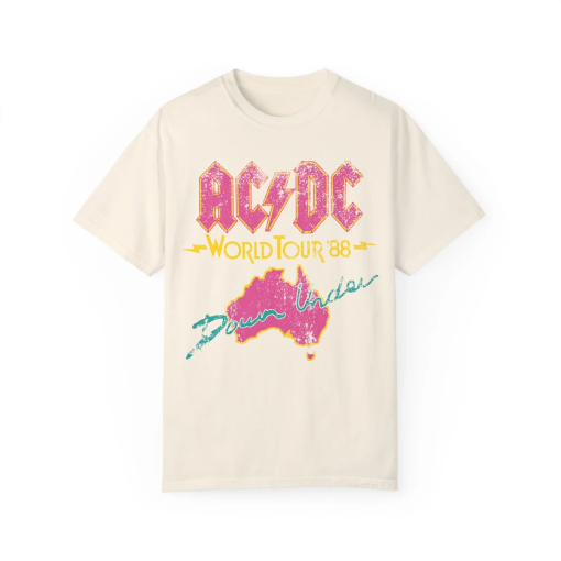 Vintage 51 Years AC/DC 1973-2024 Shirt,Ac/dc Band Tour 2024 Shirt,Rock and Roll Shirt,Retro ACDC Comfort colors Shirt,Gift for fans