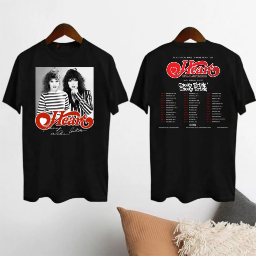 Royal Flush Tour 2024 Heart Band T-Shirt, Heart Band Signature Shirt, Rock Band Heart 2024 Tour Shirt, Heart Band Fan Gift, Heart Band Merch