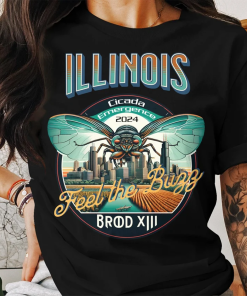 Illinois Cicada Emergence 2024 Shirt with Illinois…