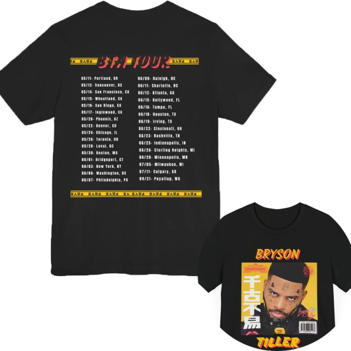 Bryson Tiller Tour Shirt – Bryson Tiller Fan Shirt – Bryson Tour 2024 – BTA Tour Shirt – 2024 Tour Shirt – Bryson Tiller Tour 2024