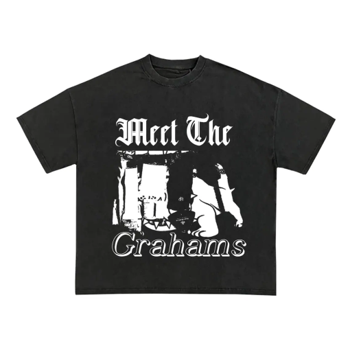 Kendrick Lamar “Meet The Grahams” Garment Dyed T Shirt – Black