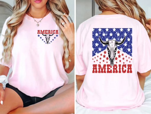 Western Fourth of July Shirt, 4th of July Shirt, USA Shirt, Retro America Shirt, Country Western Shirt, Indepence day shirt, Patriotic Shirt