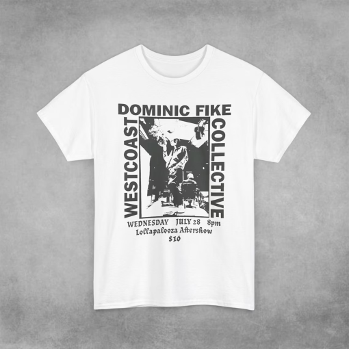 Dominic Fike Concert T-Shirt – Lollapalooza Indie Band Merch – Alternative Rock Poster for Gift