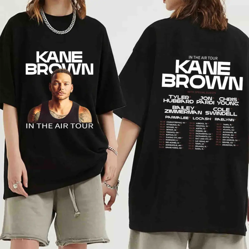 Kane Brown In The Air Tour 2024 Shirt, Kane Brown Fan Shirt, Kane Brown 2024 Concert Shirt, In The Air Concert Shirt For Fan