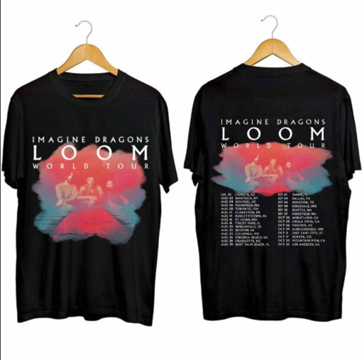 2 Sided Imagine Dragons – Loom Tour 2024 Unisex Shirts and Youth Shirt, Imagine Dragons 2024 Concert Shirt, Imagine Dragons Band Fan Shirt