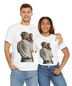 Kendrick Lamar Holding Baby Drake Unisex Cotton…