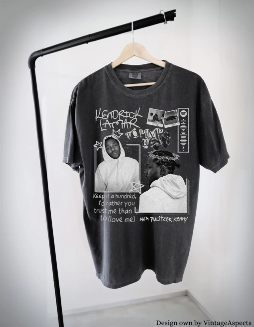 Kendrick Lamar Vintage Shirt, FRONT, Kendrick Lamar hip hop rapper shirt, Kendrick Lamar graphic tee, Kendrick Lamar shirt merch