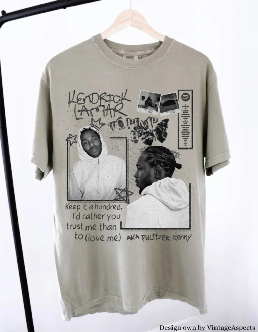 Kendrick Lamar Vintage Shirt, FRONT, Kendrick Lamar hip hop rapper shirt, Kendrick Lamar graphic tee, Kendrick Lamar shirt merch