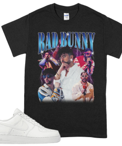 Limited BAD BUNNY Shirt Vintage 90s Grapic…