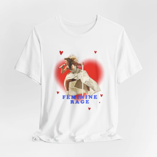 Feminine Rage The Eras Tour Version – TTPD – Unisex Jersey Short Sleeve Tee – Bella+Canvas 3001 – for Swifties and poets