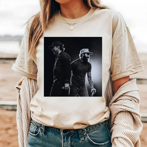 Posty And Morgan Had Some Help Shirt, Country Posty, Post Wallen, Morgan Malone, Posty Morgan, Post Malone Unisex T Shirt Sweatshirt