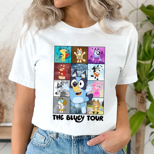 Bluey Eras Tour Shirt, The Eras Tour, Bluey Cartoon Shirt, Cute Bluey Shirt, Midnightts Bluey Shirt, Bluey The Eras Tour Shirt, Bluey Heeler