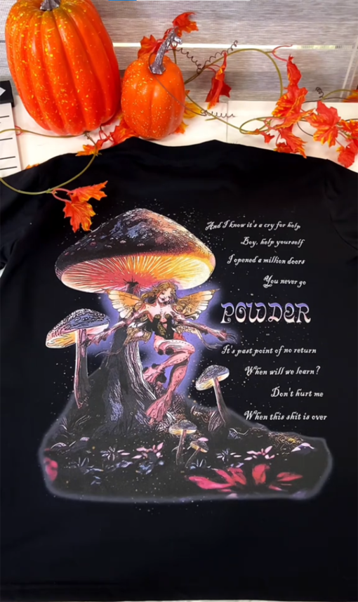 Powder Tee – Portals Album Lyrics, Melaline Merch, Melaline martinez tshirt