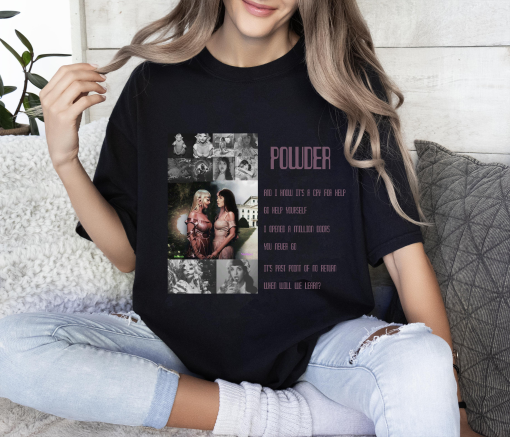 Powder Tee – Portals Album Lyrics, Melaline Merch, Melaline martinez tshirt