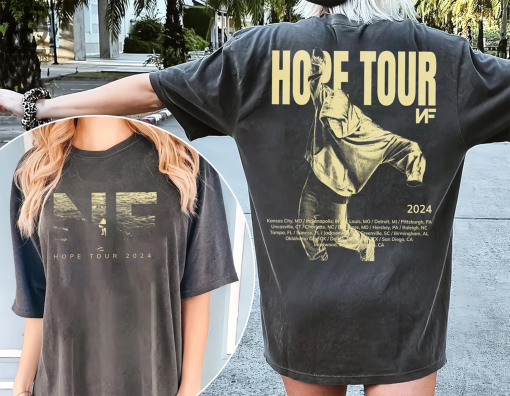 N.F Hope Tour 2 Shirts, Funny N.F Tour Merch Shirt, N.F Concert Tour T-Shirt, N.F Rapper Vintage 90s Shirt, Trendy Shirt