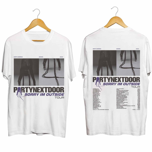 PartyNextDoor Sorry I’m Outside Tour 2024 Shirt, PartyNextDoor Fan Shirt, PartyNextDoor 2024 Concert Shirt, Sorry I’m Outside 2024 Concert