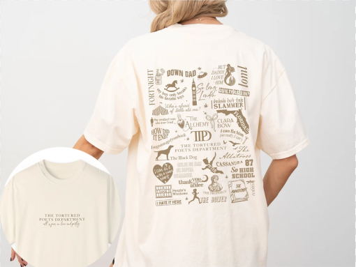 Tortured Poets Department Album Song Track List Graphic Shirt | Song Collage | Concert Tee | TTPD Taylor Fan Gift |