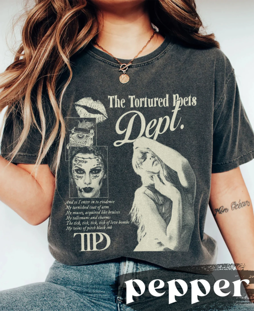 Vintage Y2K The Tortured Poets Department Comfort Colors Shirt, TS New Album Sweatshirt Gift for Swiftie Fan, Taylor New Album