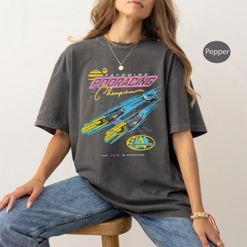 Retro Tatooine Podracing Champion Comfort Colors Shirts, Star Wars Washed T-shirt, Hollywood Studios, Galaxy’s Edge Trip, Star Wars Fan Gift