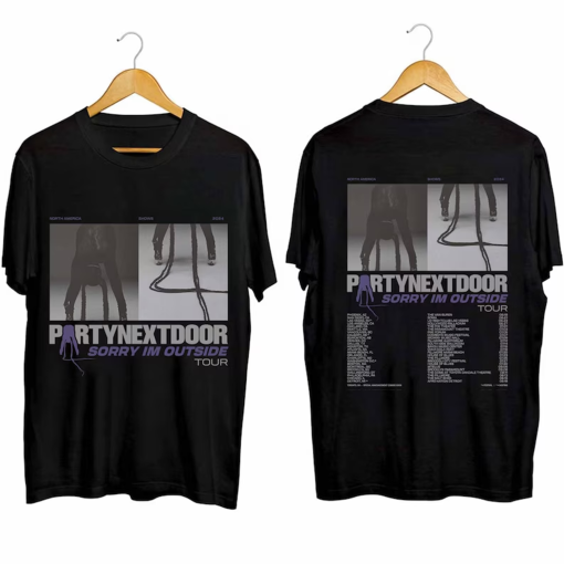 PartyNextDoor Sorry I’m Outside Tour 2024 Shirt, PartyNextDoor Fan Shirt, PartyNextDoor 2024 Concert Shirt, Sorry I’m Outside 2024 Concert