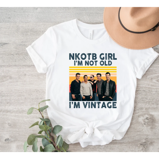 NKOTB Vintage Girl Shirt, New Kids On The Block T-shirt, Classic Rock Concert Tee, NKOTB Concert Tshirt, New Kids On The Block Shirt