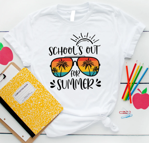 School’s Out For Summer Shirt, Summer Shirt, Vacation Shirt, Teacher Shirt, Teacher Gift, Student Gifts, Student Teacher, Gift For Teacher