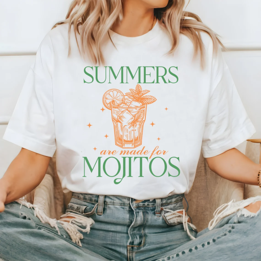 Summers Are Made For Mojitos Shirt, Comfort Colors Shirt, Summer Shirt, Women Shirts, Gifts for Her, Shirts for Her, Matching Friends Shirts