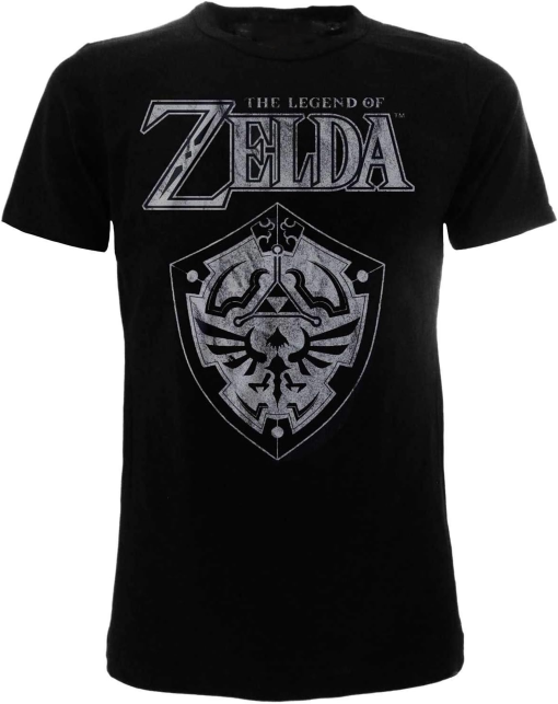 ZELDA – Legend of Original Black T-Shirt The Legend 100% Official Product Nintendo T-Shirt Boy