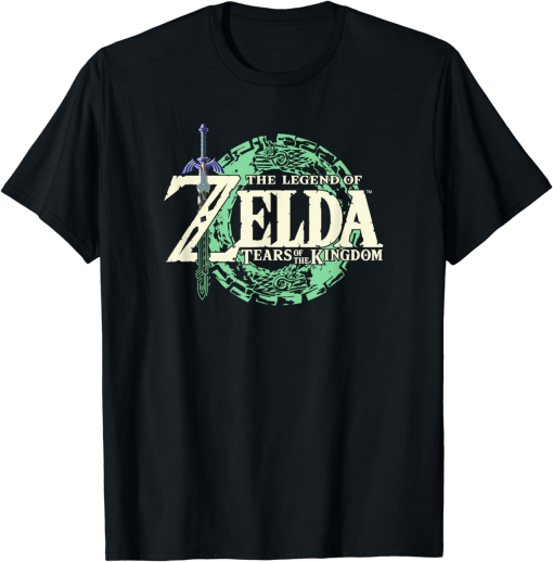 The Legend of Zelda Tears Of The Kingdom Official Logo Short Sleeve T-Shirt