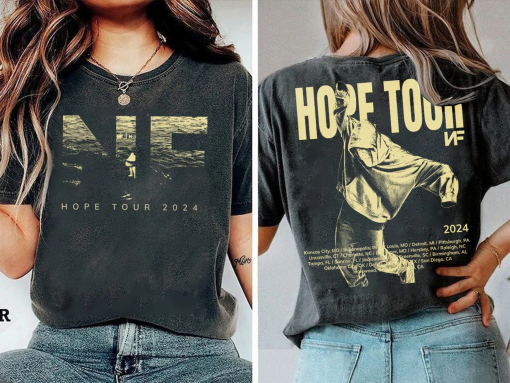 N.F Hope Tour 2 Shirts, Funny N.F Tour Merch Shirt, N.F Concert Tour T-Shirt, N.F Rapper Vintage 90s Shirt, Trendy Shirt