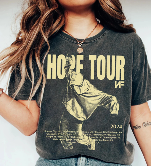 N.F Hope Tour Shirt, N.F Tour Merch Shirt, Vintage N.F Rapper Graphic T-Shirt, N.F Concert Tour T-Shirt, 2024 Shirt