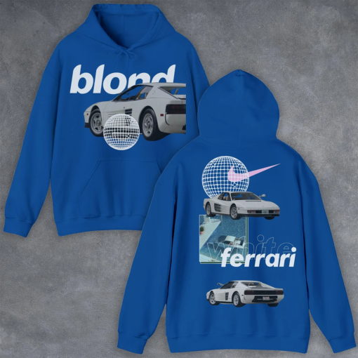 Unisex Blond Frank Ocean Hoodie,Y2k Back And Front Sweater,Frank Blond Hoodie,Blonde Hoodie,Frank Fan Sweater,Retro White Ferrari Ocean Tee