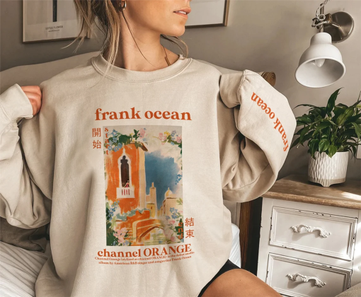 Channel Orange Sweatshirt, Frank Sweatshirt, Blonde Album Graphic Tee, with Name on Sleeve, Unisex Shirt, Gift For Fans