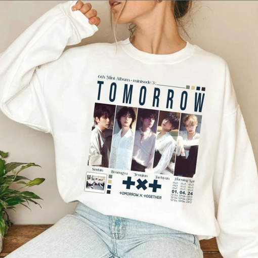 TXT Tomorrow Album Sweatshirt, Tomorrow X Together Minisode 3 Shirt, Miracle Shirt, TXT Tour Shirt, Kpop Txt Merch Yeonjun, Soobin, Taehyun