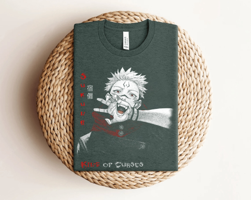 Jujutsu Kaisen Sukuna Shirt, Sukuna Mouth T-Shirt, Ryomen Sukuna Shirt, JJK Anime T-Shirt, Manga Shirt, Gift For Anime Lovers, Unisex Shirt