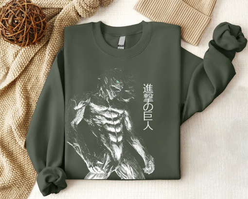 Attack On Titan Eren Titan Form Shirt, Badass Eren AOT Tshirt, Best Anime Apparel, Ultimate Gift For Anime Lovers, Shingeki No Kyojin Tshirt