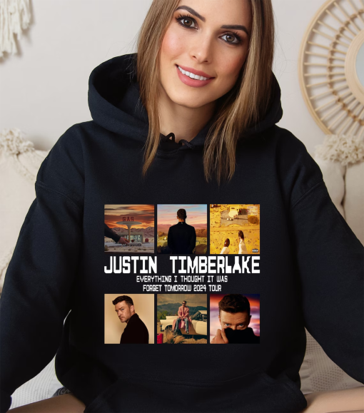 2024 Justin Timberlake Tour Hoodie, Forget Tomorrow World Tour Hoodie, Unisex Graphic Hoodie, Justin Timberlake Concert Group Hoodie