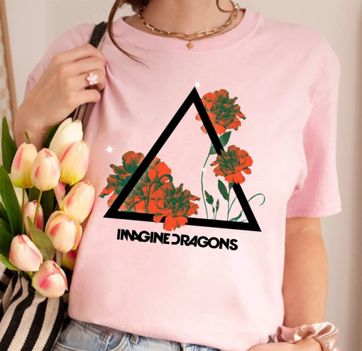 Vintage Imagine Dragons Floral Shirt, Imagine Dragons T-Shirt, Imagine Dragons 2024 Tour Merch Shirt, Music Tour Merch, Shirt For Fan