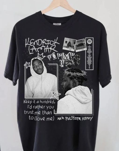 Kendrick Lamar Vintage Shirt, FRONT, Kendrick Lamar hip hop rapper shirt, Kendrick Lamar graphic tee, Kendrick Lamar shirt merch