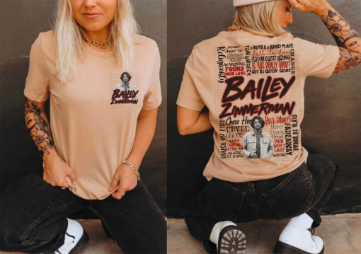 Country Music Song Title Tshirt Bailey Zimmerman Tshirt Merch