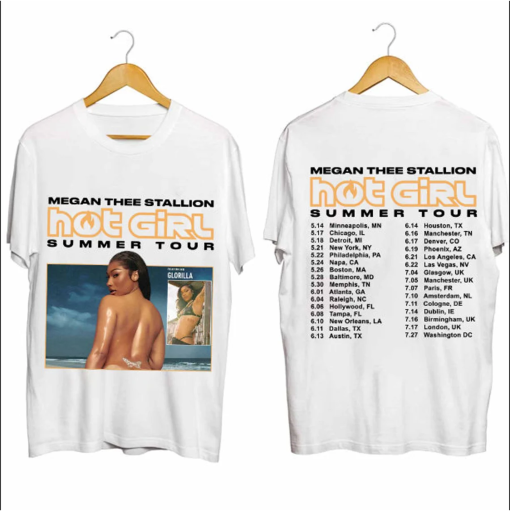 2 Sided Megan Thee Stallion – Hot Girl Summer Tour 2024 Unisex Shirts, Megan Thee Stallion Fan Shirt, Hot Girl Summer Tour 2024,Gift For Fan