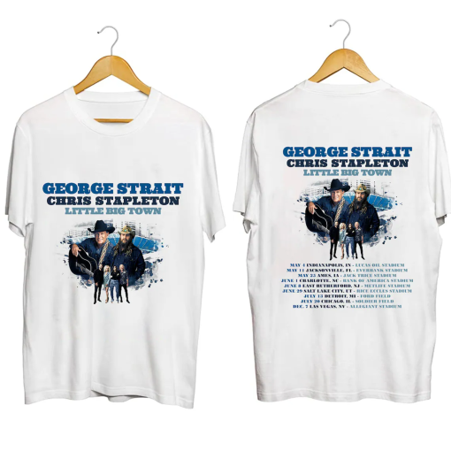 George Strait & Chris Stapleton 2024 Stadium Shows Shirt, George Strait and Chris Stapleton 2024 Concert Shirt, George Strait Fan Shirt