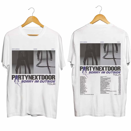 PartyNextDoor Sorry I’m Outside Tour 2024 Shirt, PartyNextDoor Fan Shirt, PartyNextDoor 2024 Concert Shirt, Sorry I’m Outside 2024 Concert