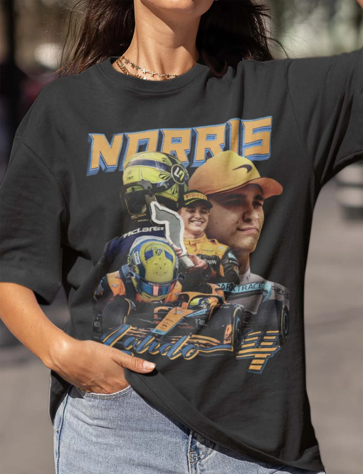 Norris Lando Tshirt Driver Racing Championship Formula Racing Shirt British Vintage Graphic Design Tee 90s Inspired Sweatshirt