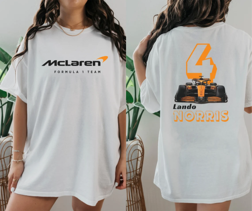 Lando Norris Mclaren comfortable Unisex Tshirt Formula One F1 Tee Gift of Lando Norris 4 f1 Racing Shirt Inspired Aesthetic Racing Clothing