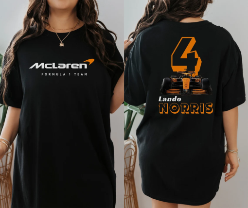 Lando Norris Mclaren comfortable Unisex Tshirt Formula One F1 Tee Gift of Lando Norris 4 f1 Racing Shirt Inspired Aesthetic Racing Clothing