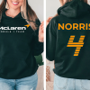 Lando Norris T-Shirt, Lando Norris Hoodie, Racing Team Sweatshirt, Driver Shirt, Fan Gift, NOR4 Top, Grand Prix Shirt, Racing Driver Fan Tee