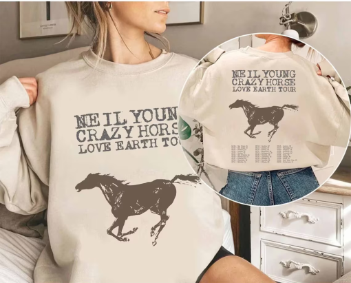 Neil Young and Crazy Horse 2024 Tour Shirt, Neil Young Fan Shirt, Neil Young 2024 Concert Shirt, Crazy Horse Tour 2024 Tee