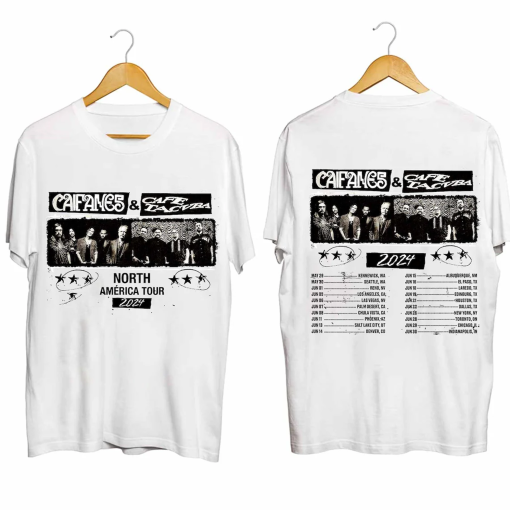 Caifanes and Café Tacvba North America Tour 2024 Shirt, Caifanes 2024 Tour Shirt, Café Tacvba 2024 Concert Shirt, Caifanes and Café Tacvba